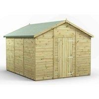 12x10 Power Premium Apex Windowless Garden Shed