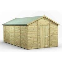 18x10 Power Premium Apex Windowless Garden Shed