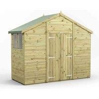 4x10 Power Premium Apex Double Door Garden Shed