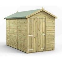 10x6 Power Premium Apex Windowless Double Door Garden Shed