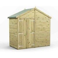 Power 4x8 Premium Apex Windowless Double Door Garden Shed