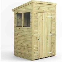 4x4 Power Premium Pent Garden Shed