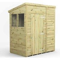 6x4 Power Premium Pent Garden Shed