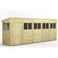20x4 Power Premium Pent Garden Shed