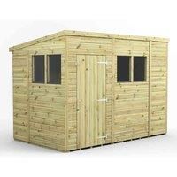 10x6 Power Premium Pent Garden Shed
