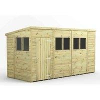 14x6 Power Premium Pent Garden Shed