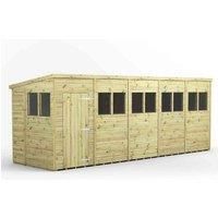 20x6 Power Premium Pent Garden Shed