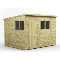10x8 Power Premium Pent Garden Shed