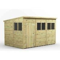 12x8 Power Premium Pent Garden Shed