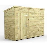 10x4 Power Premium Pent Windowless Garden Shed
