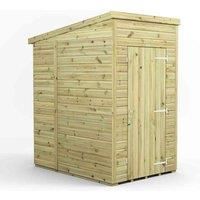 4x6 Power Premium Pent Windowless Garden Shed