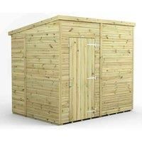 8x6 Power Premium Pent Windowless Garden Shed
