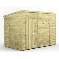 10x6 Power Premium Pent Windowless Garden Shed