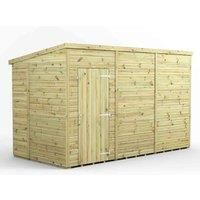 12x6 Power Premium Pent Windowless Garden Shed