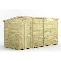 14x6 Power Premium Pent Windowless Garden Shed