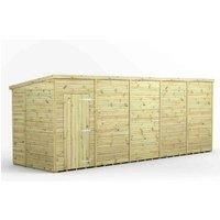 20x6 Power Premium Pent Windowless Garden Shed