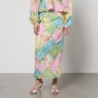 Kitri Laurel Toile De Jouy Lyocell-Blend Skirt - UK 8