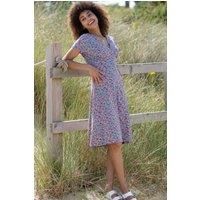 Cheselbourne Organic Cotton Jersey Dress Meadow Ditsy