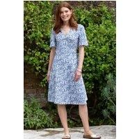 Highcliffe Organic Cotton Jersey Wrap Dress Full Bloom