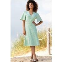Highcliffe Organic Cotton Jersey Wrap Dress Dinky Ditsy