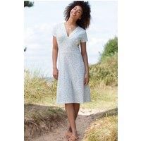 Cheselbourne Organic Cotton Jersey Dress Meadow Ditsy