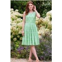 Chesil Organic Cotton Broderie Dress Dahlia