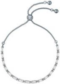 Ted Baker Isela Crystal Baguette Slinky Adjustable Bracelet For Women (Silver/Crystal)