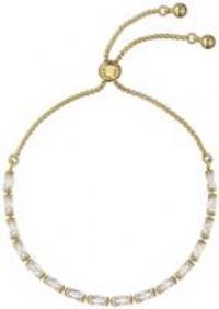 Ted Baker Isela Crystal Baguette Slinky Adjustable Bracelet For Women (Gold/Crystal)