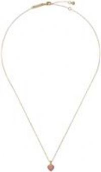 Ted Baker Adorina Crystal Sweetheart Pendant Necklace For Women (Gold/Light Pink Ombre Crystal)