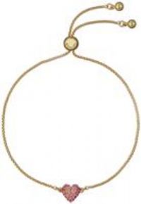 Ted Baker Adoria Crystal Sweetheart Adjustable Bracelet For Women (Gold/Light Pink Ombre Crystal)