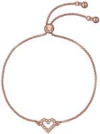 Ted Baker Rose Gold Plated Crystal Halo Heart Bracelet