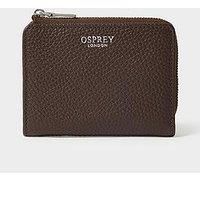 Osprey London The Core Medium Leather Matinee Purse - Brown