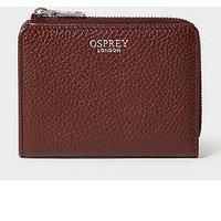 Osprey London The Core Medium Leather Zip Matinee Purse - Red