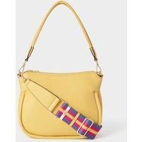 OSPREY LONDON Women's The Hendrix Leather Shoulder Bag in Lemon