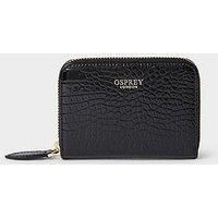 Osprey London The Fulham Faux Leather Small Zip Around Purse