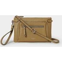 The Ruby Leather Crossbody Clutch Bag