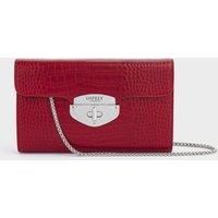 OSPREY LONDON The Belmont Leather Convertible Clutch - Bordeaux Leather Clutc...
