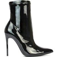 'Felix' Pointed Toe Stretchy Sock Ankle Boots With Stiletto Heel