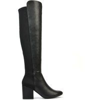 Womens Over The Knee Boots Ladies Stretch Calf Low Mid High Block Heel Shoes