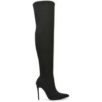 'Piper' Over The Knee Thigh High Heeled Boots With Zip
