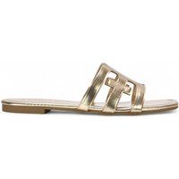 Women's Cut Out Slider Ladies Flat Slip On Holiday Casual Strappy Mule Sandals