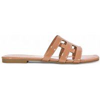 Women's Cut Out Slider Ladies Flat Slip On Holiday Casual Strappy Mule Sandals