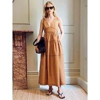Vivere Polly Polly Sundress - Brown