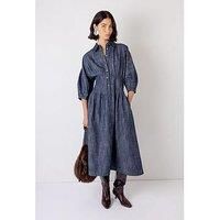 Vivere Novalie Denim Dress - Indigo Blue