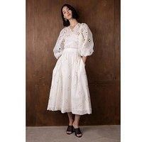 Vivere Enid Sheer Skirt - Ecru