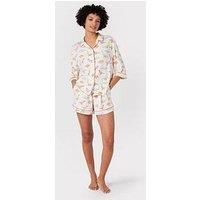 Chelsea Peers Dinosaur Print Short Pyjama Set