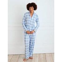 Chelsea Peers Gingham Print Long Pyjama Set