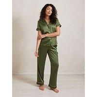 Chelsea Peers Lace Short Sleeve - Khaki