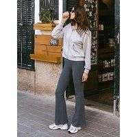 Chelsea Peers Flared Leggings - Plain - Dark Grey