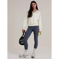 Chelsea Peers Luxecomfort Scuba Half-Zip Sweatshirt - Cream